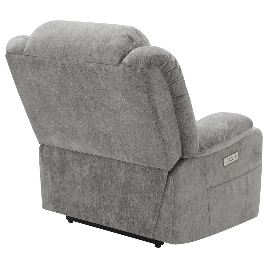 (image for) Houston Upholstered Power Lift Recliner Grey