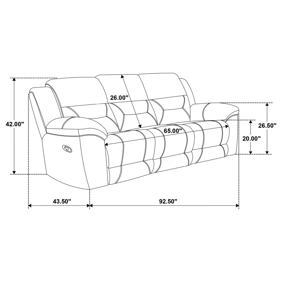 (image for) Gilson 2-piece Chenille Upholstered Sofa Set Grey