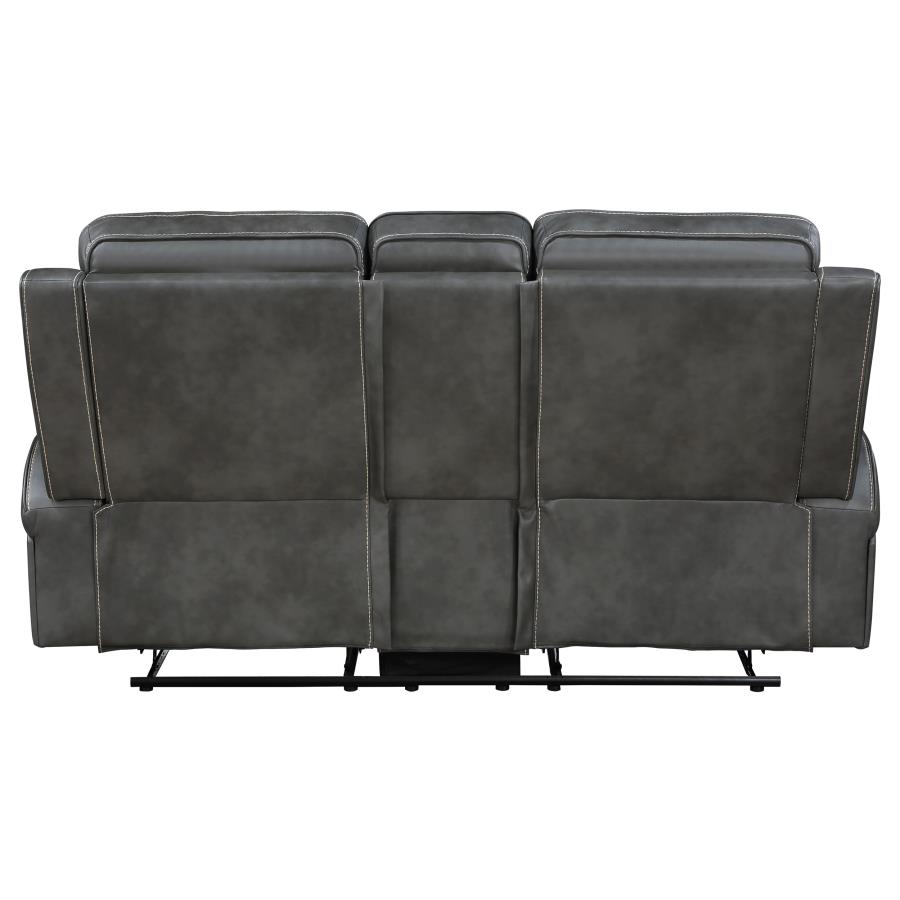 (image for) Raelynn Upholstered Track Arm Motion Loveseat Grey