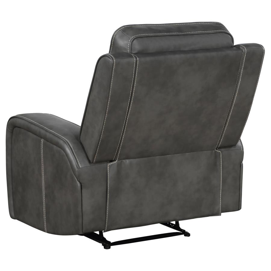 (image for) Raelynn Upholstered Track Arm Recliner Grey