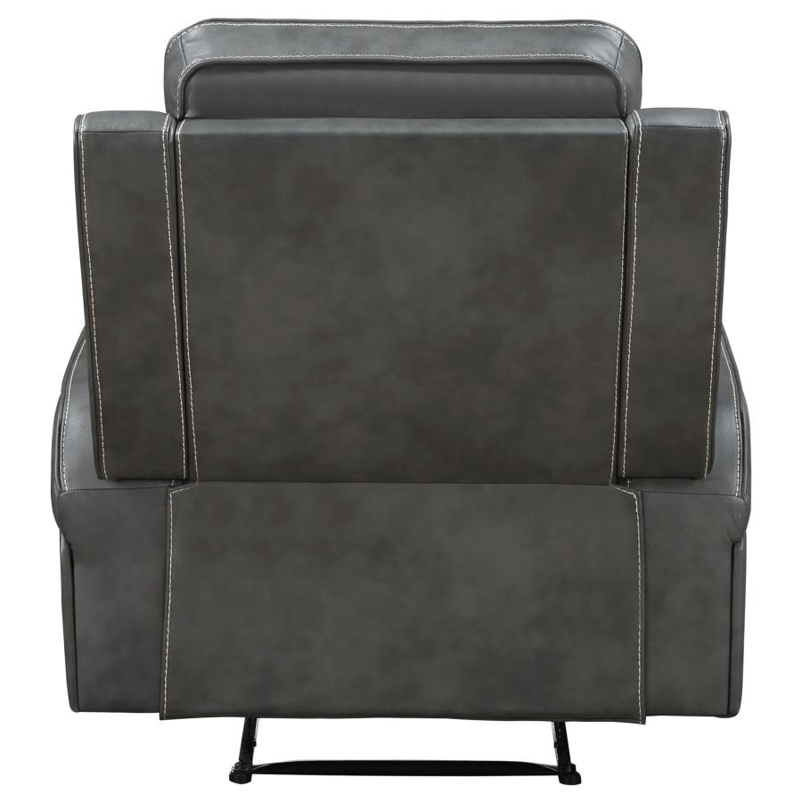 (image for) Raelynn Upholstered Track Arm Recliner Grey