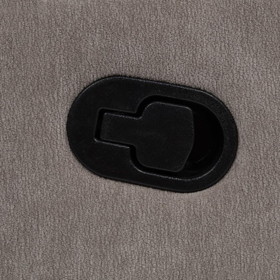 Hamilton Chenille Upholstered Manual Glider Recliner Sand