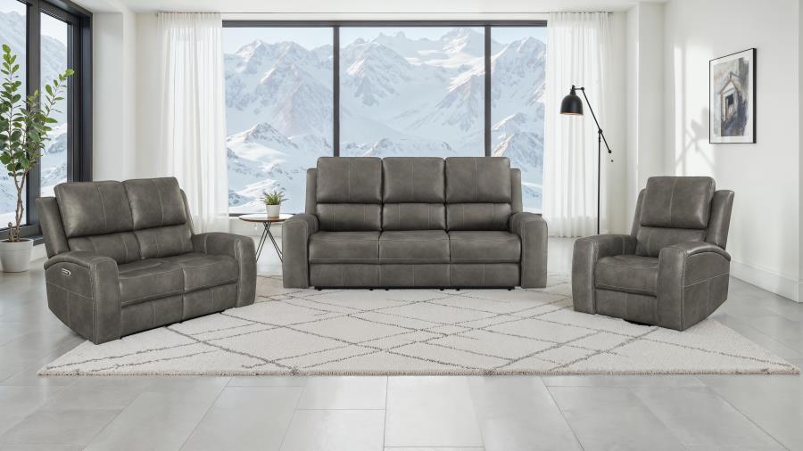 Modal Additional Images for Brickston Triple Power Swivel Glider Recliner Charcoal