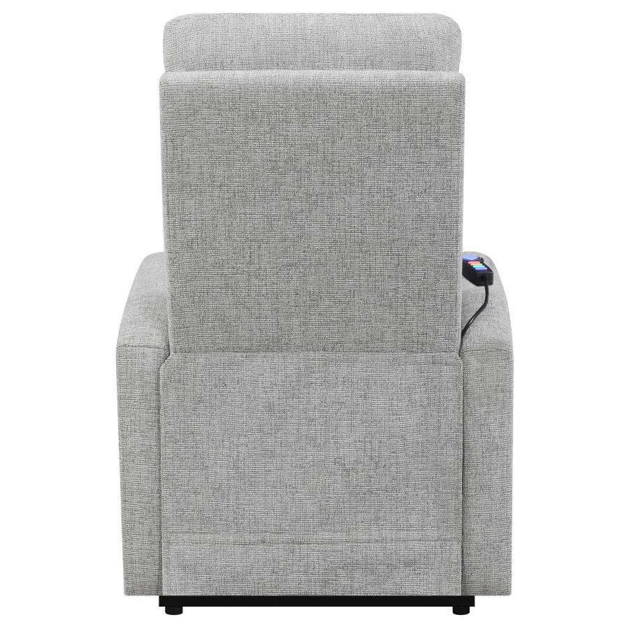 (image for) Howie Upholstered Power Lift Massage Chair Grey