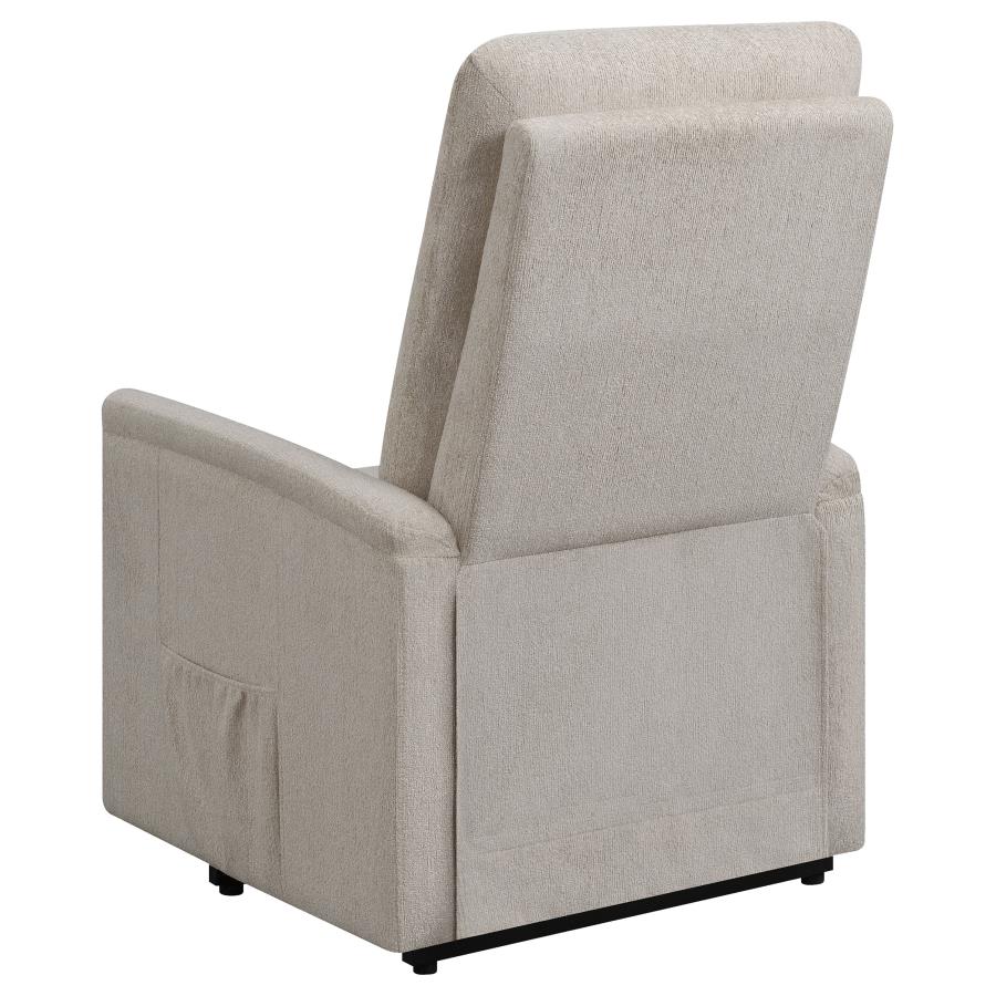 (image for) Henrietta Upholstered Power Lift Massage Chair Beige