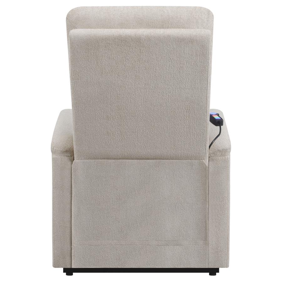 (image for) Henrietta Upholstered Power Lift Massage Chair Beige