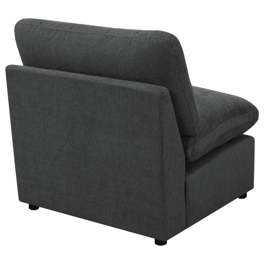 (image for) Collins Modular Armless Chair Dark Grey