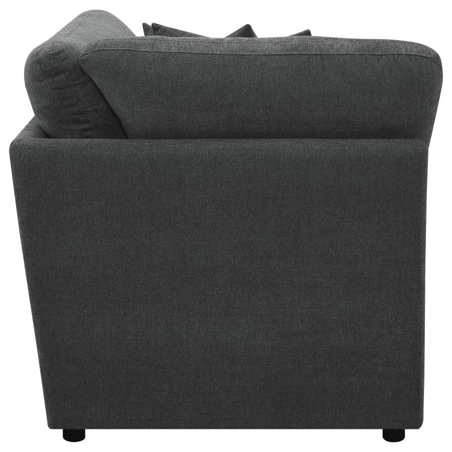 (image for) Collins Modular Corner Chair Dark Grey