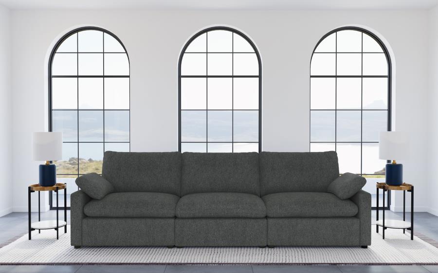 (image for) Collins Modular Power Sofa Dark Grey