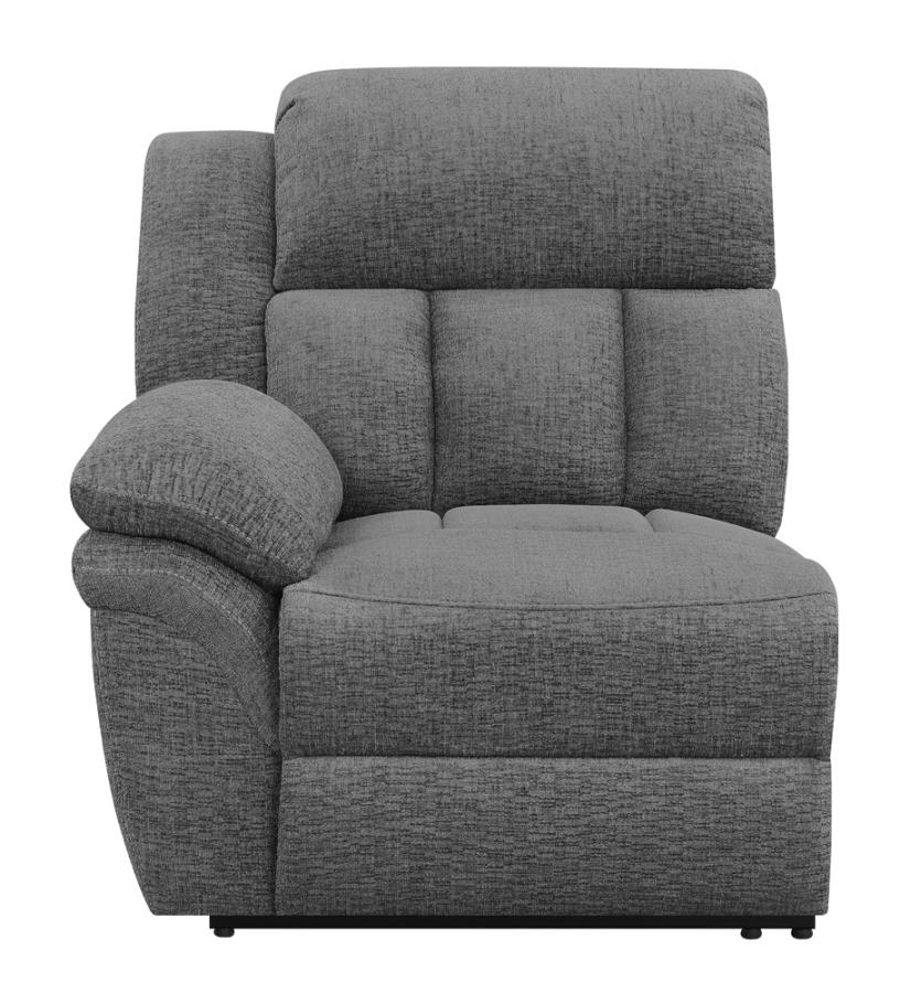 (image for) Bahrain Upholstered LAF Recliner Charcoal