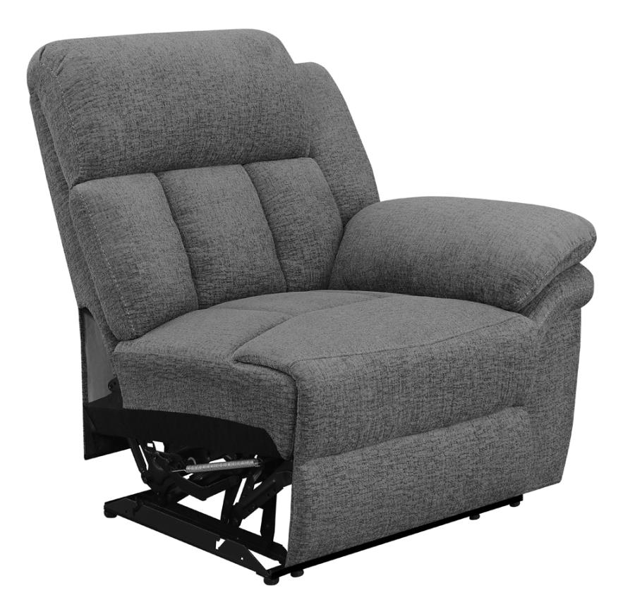 (image for) Bahrain Upholstered RAF Recliner Charcoal