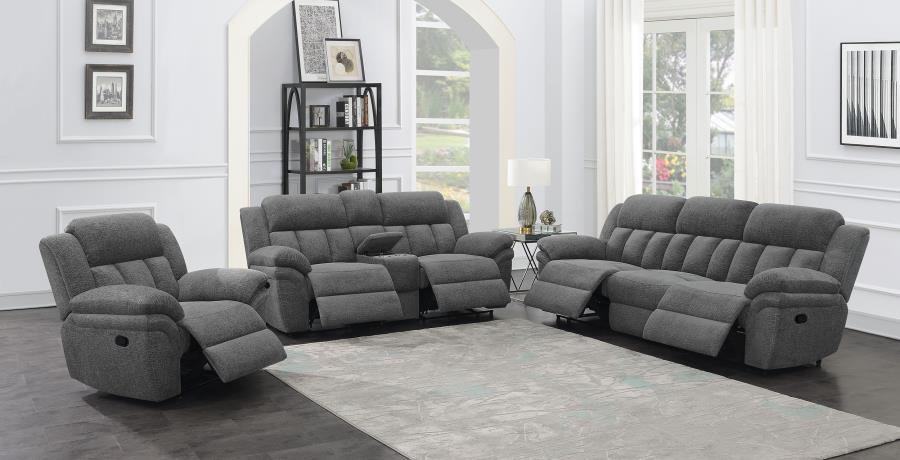 (image for) Bahrain Upholstered Motion Sofa Charcoal