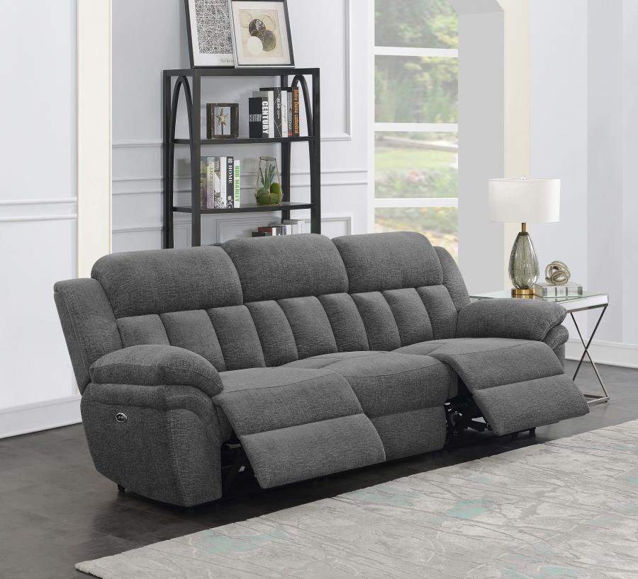 (image for) Bahrain Upholstered Power Sofa Charcoal