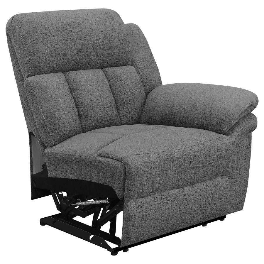 (image for) Bahrain Upholstered Motion Loveseat Charcoal