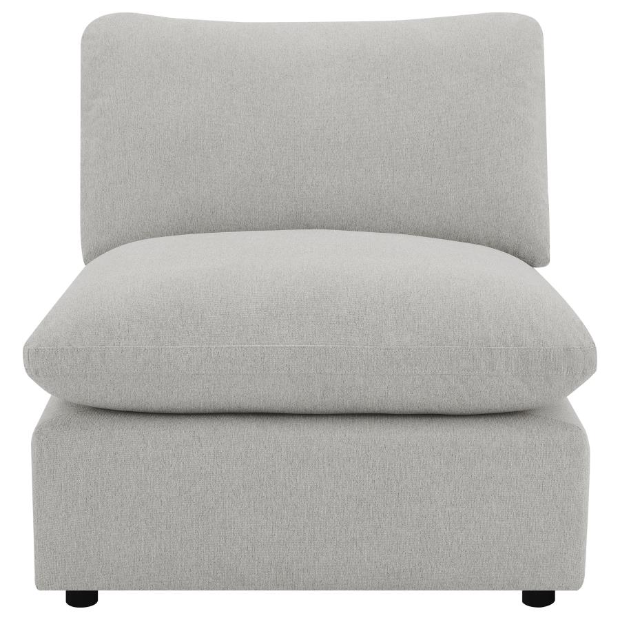 (image for) Collins Modular Armless Chair Grey