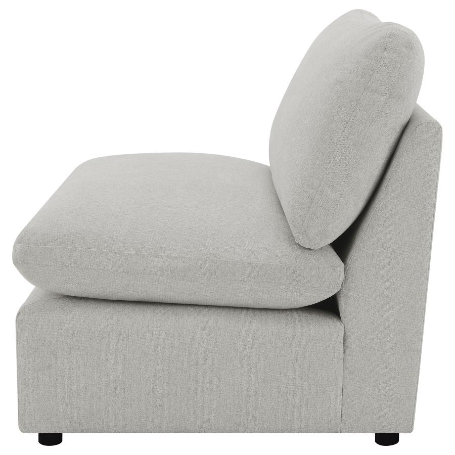 (image for) Collins Modular Armless Chair Grey