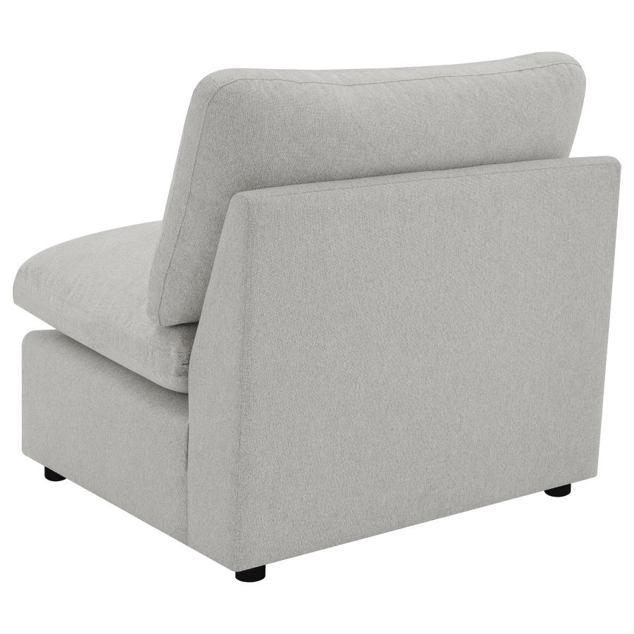 (image for) Collins Modular Armless Chair Grey