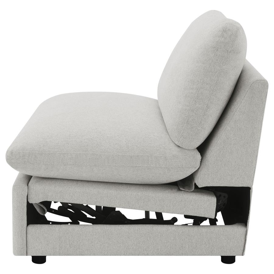 (image for) Collins Modular Power Armless Recliner Grey