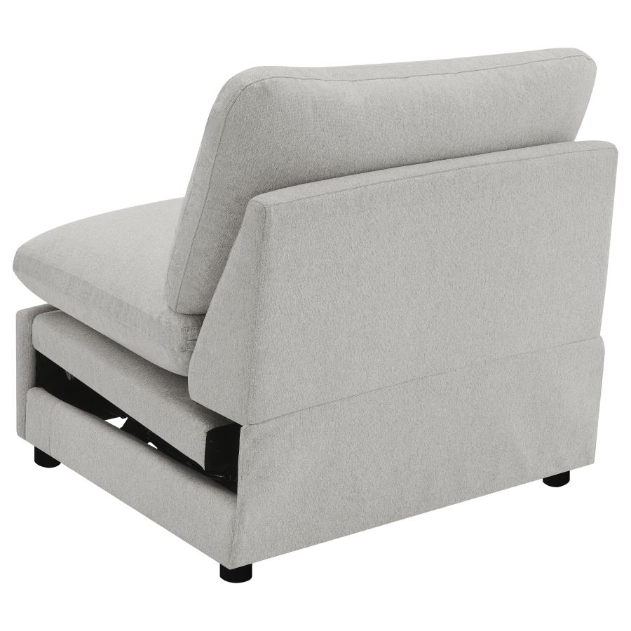 (image for) Collins Modular Power Armless Recliner Grey