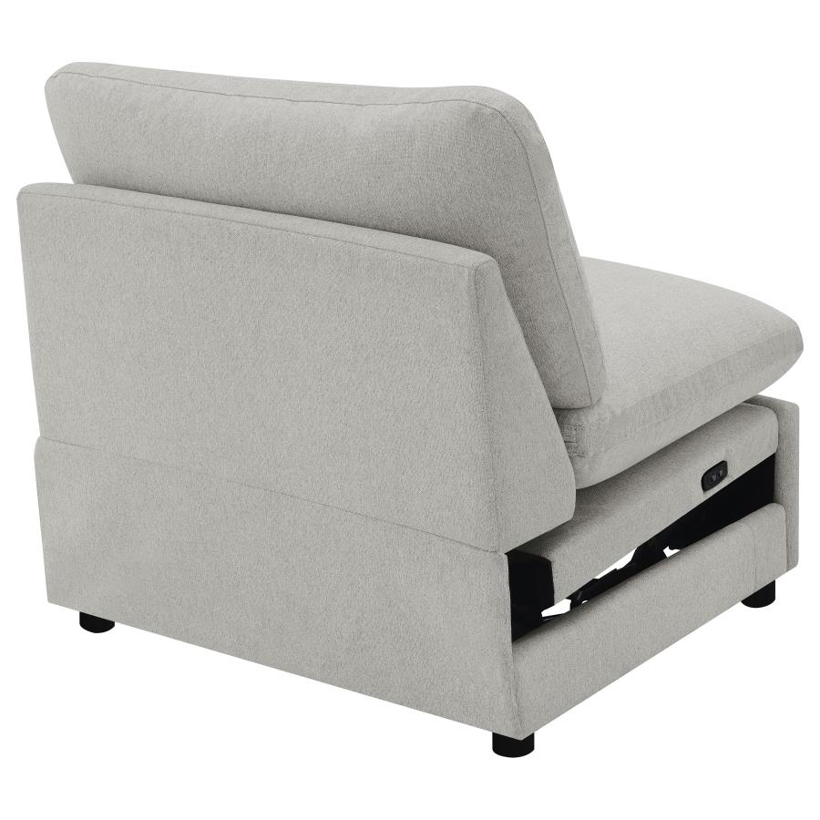 (image for) Collins Modular Power Armless Recliner Grey