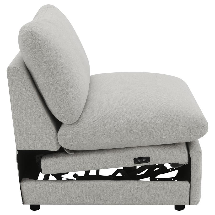 (image for) Collins Modular Power Armless Recliner Grey