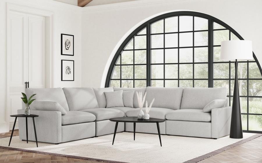 (image for) Collins Modular Power Reclining Sectional Sofa Set Grey