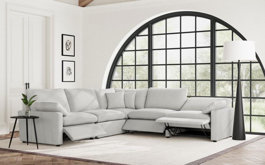 (image for) Collins Modular Power Reclining Sectional Sofa Set Grey