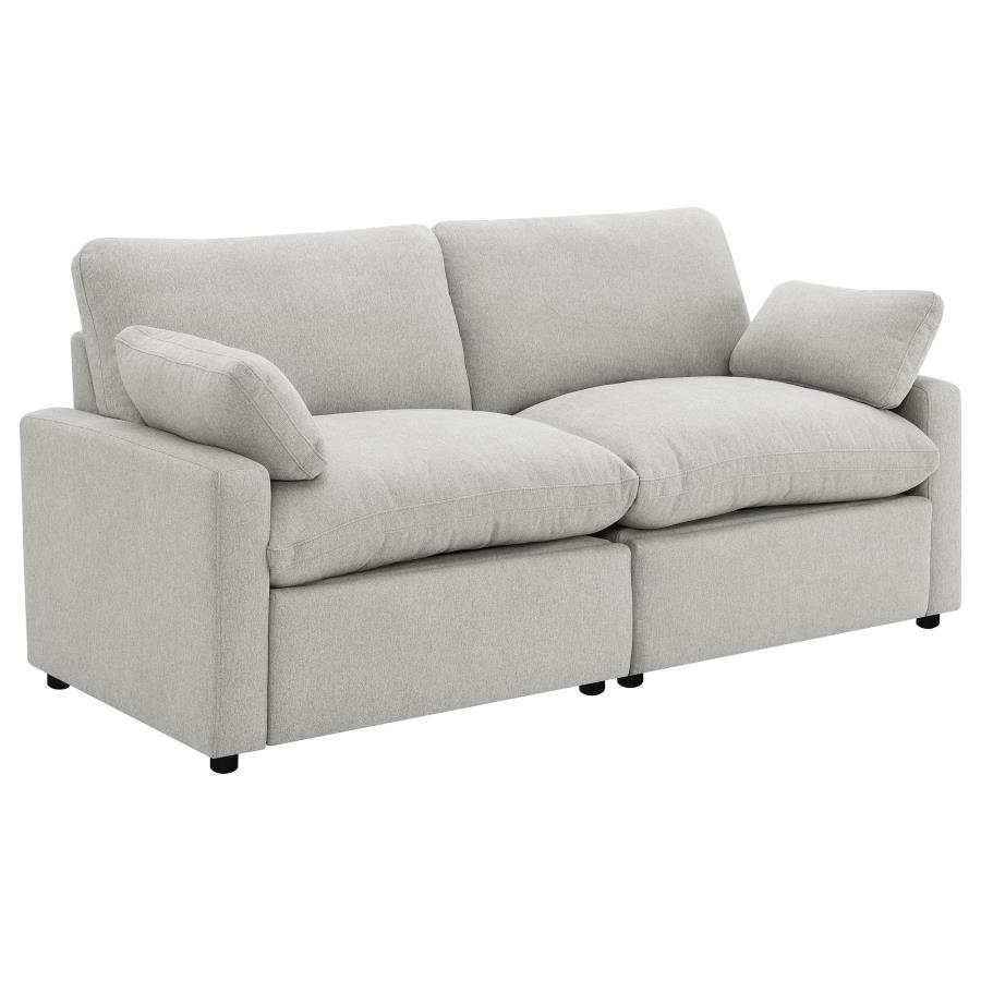 (image for) Collins Modular Power Loveseat Grey - Click Image to Close