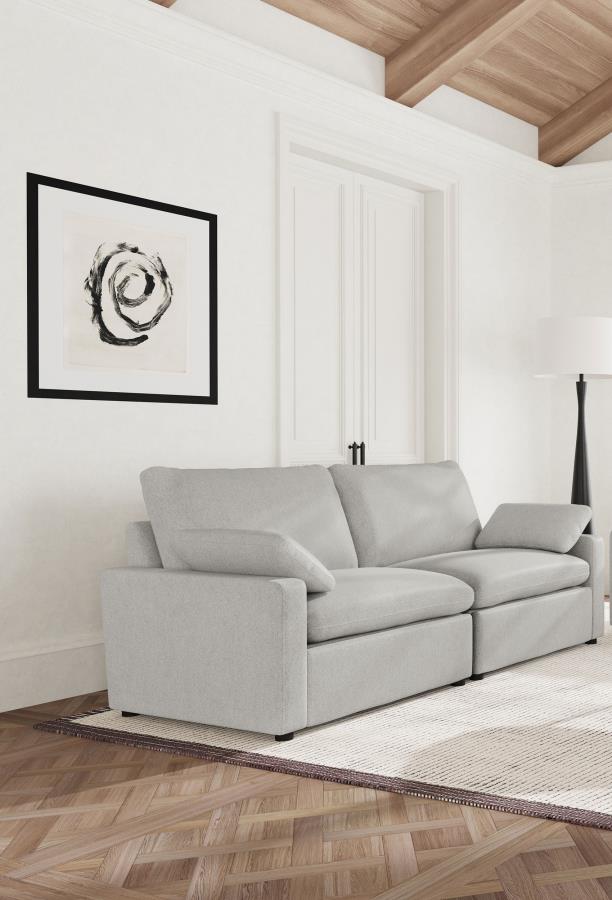 (image for) Collins Modular Power Loveseat Grey