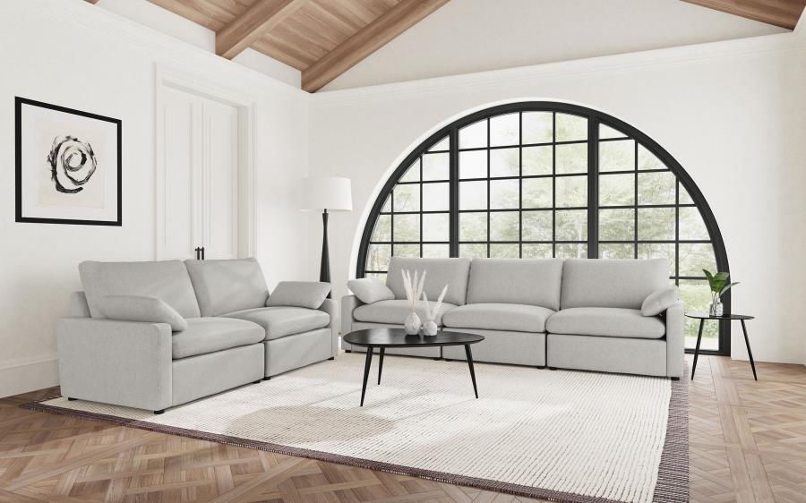 (image for) Collins Modular Power Loveseat Grey