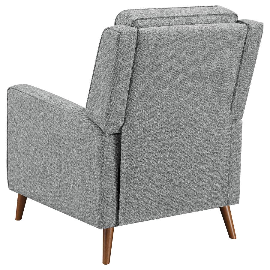 (image for) Davidson Upholstered Tufted Push Back Recliner Grey