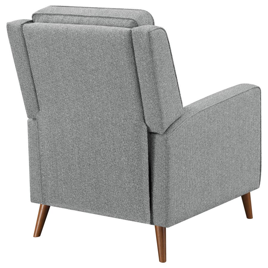 (image for) Davidson Upholstered Tufted Push Back Recliner Grey