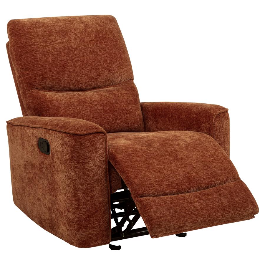 Navarro 3-piece Upholstered Reclining Sofa Set Orange