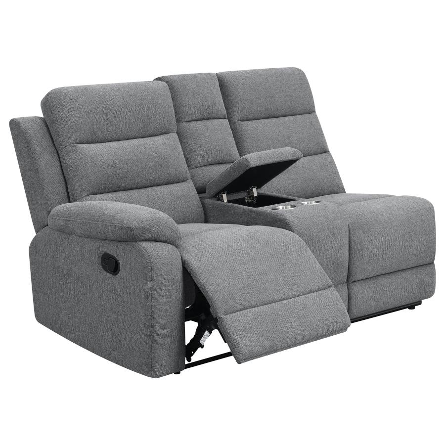 (image for) David Upholstered Reclining Sectional Sofa Smoke