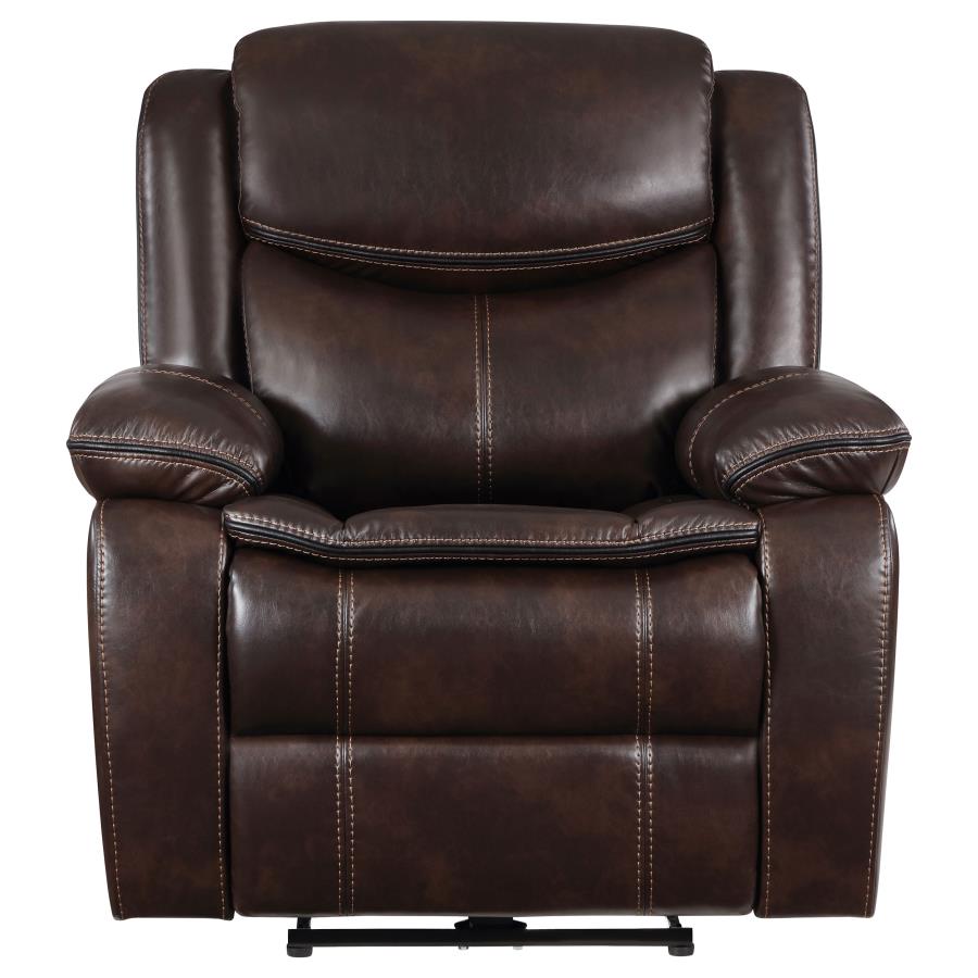 (image for) Sycamore Upholstered Power Recliner Chair Dark Brown