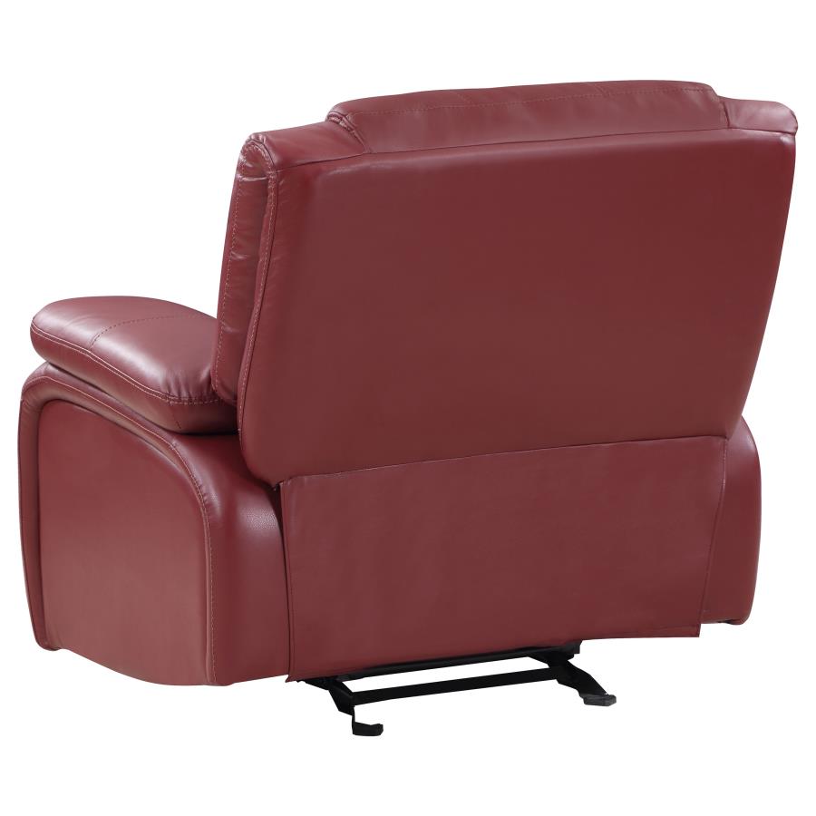 (image for) Camila Upholstered Glider Recliner Chair Red