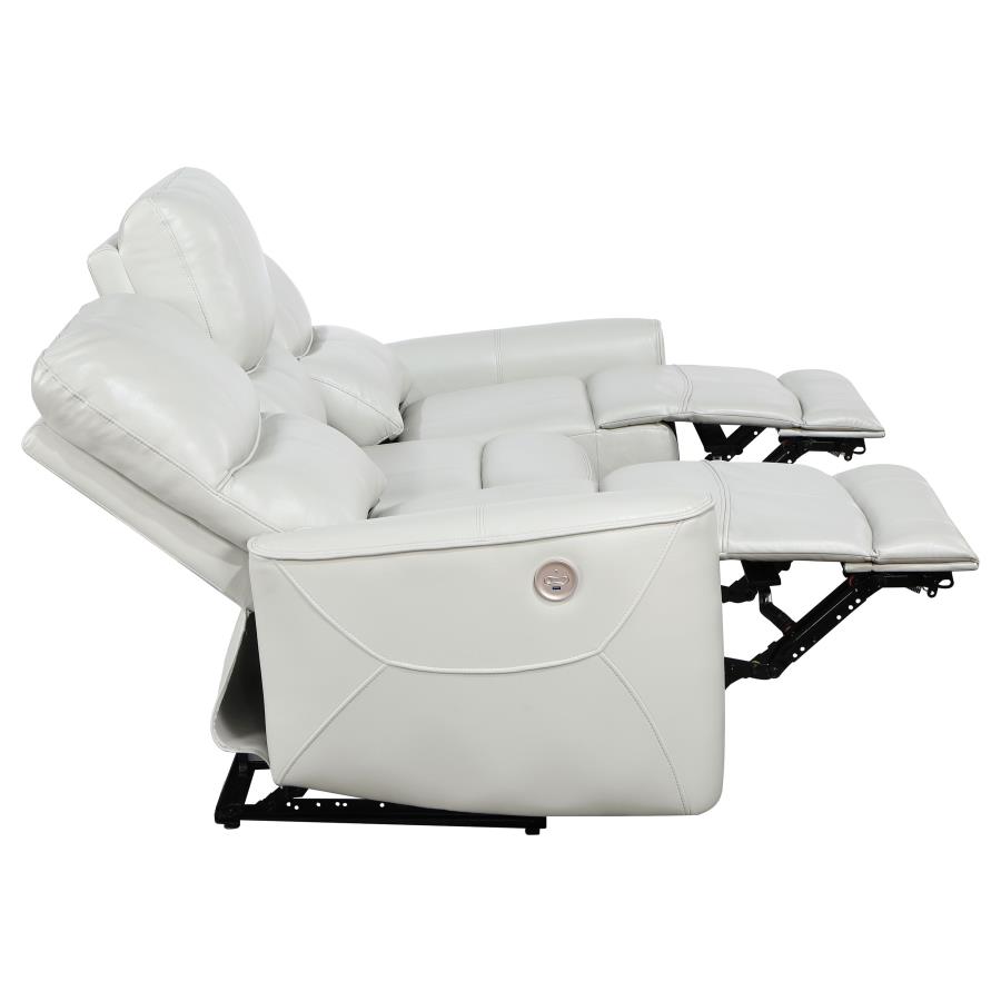 (image for) Greenfield 3-piece Power Reclining Sofa Set Ivory