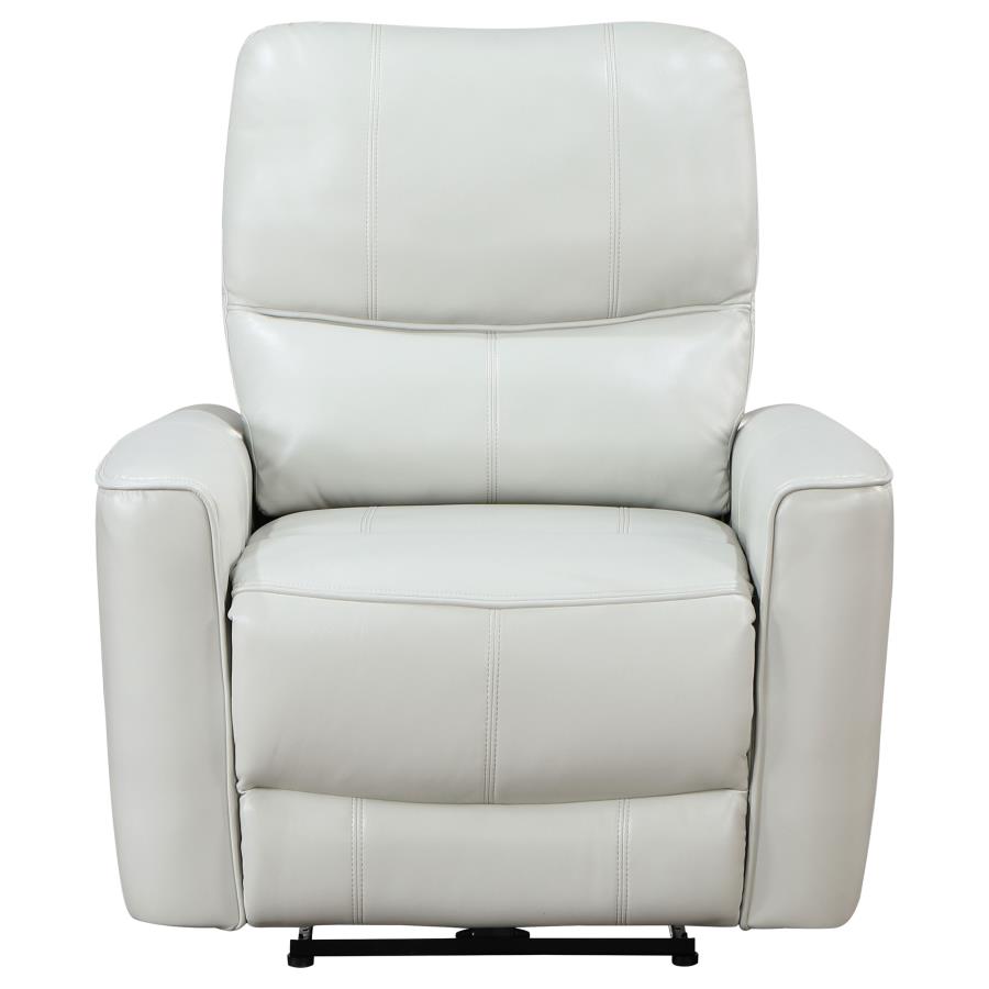 (image for) Greenfield Upholstered Power Recliner Chair Ivory