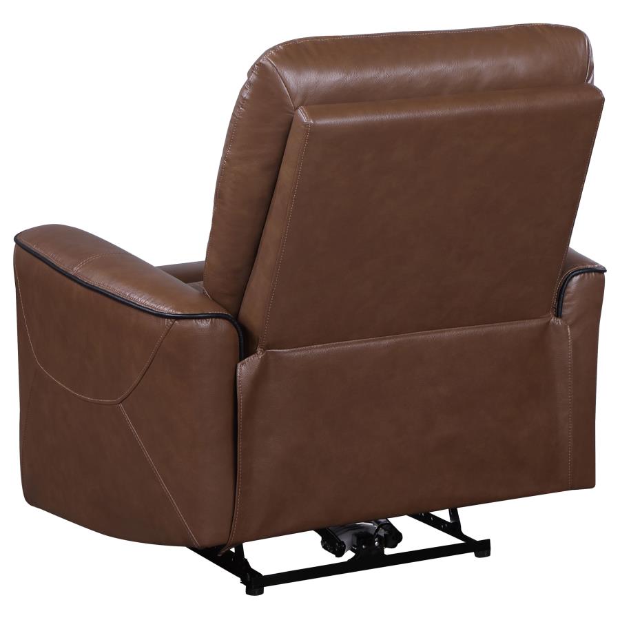 (image for) Greenfield 3-piece Power Reclining Sofa Set Saddle Brown