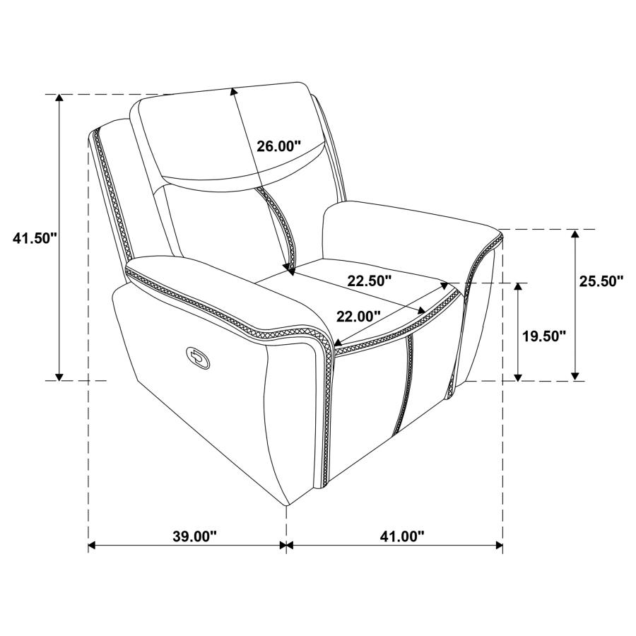 (image for) Sloane 3-piece Upholstered Reclining Sofa Set Blue