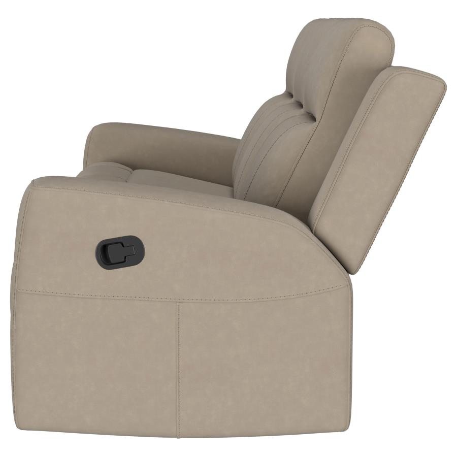 (image for) Brentwood Upholstered Motion Reclining Sofa Taupe