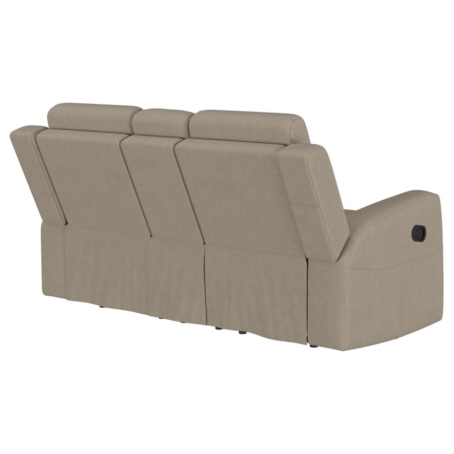 (image for) Brentwood Upholstered Motion Reclining Loveseat Taupe