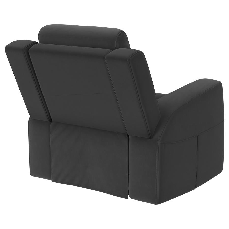 (image for) Brentwood Upholstered Recliner Chair Dark Charcoal