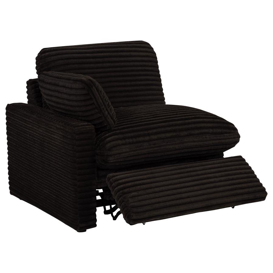 Collins Modular Power Loveseat Chocolate Brown