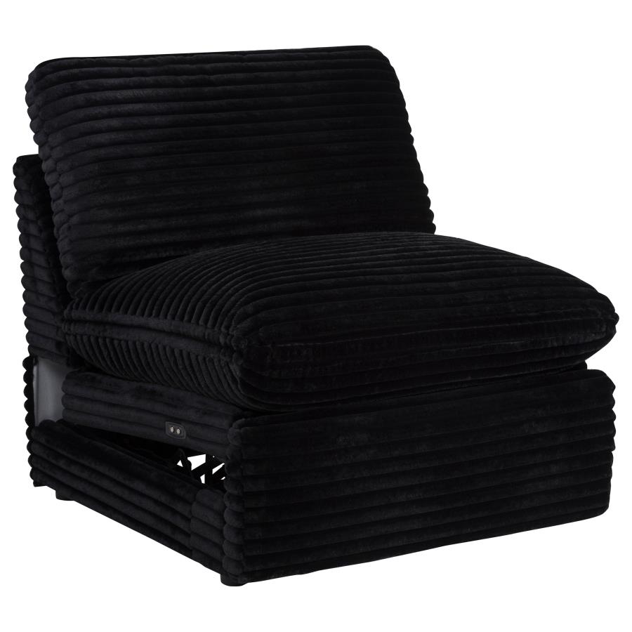 (image for) Collins Modular Power Armless Recliner Black