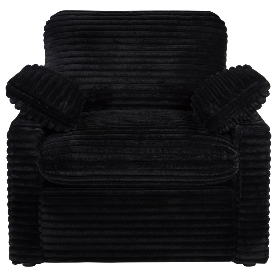 Collins Upholstered Power Recliner Chair Black