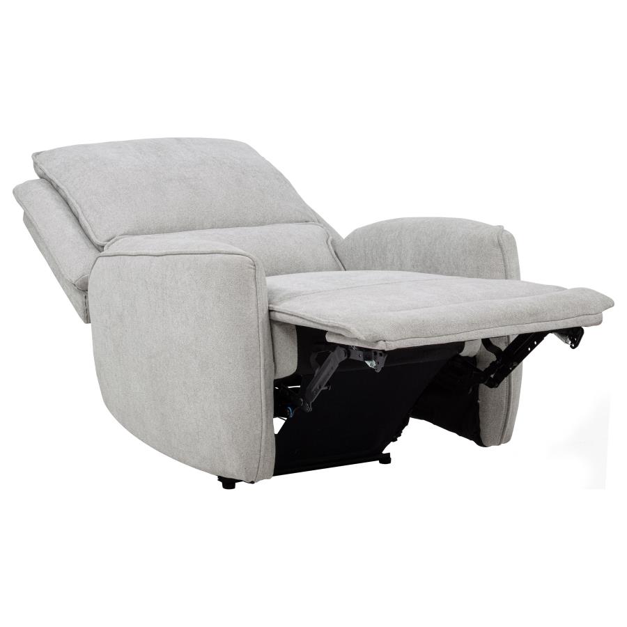 Sylmar 3-piece Chenille Power Reclining Sofa Set Dove Grey