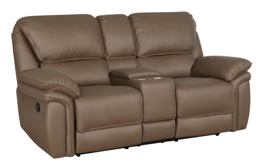 (image for) Breton Upholstered Tufted Back Motion Loveseat