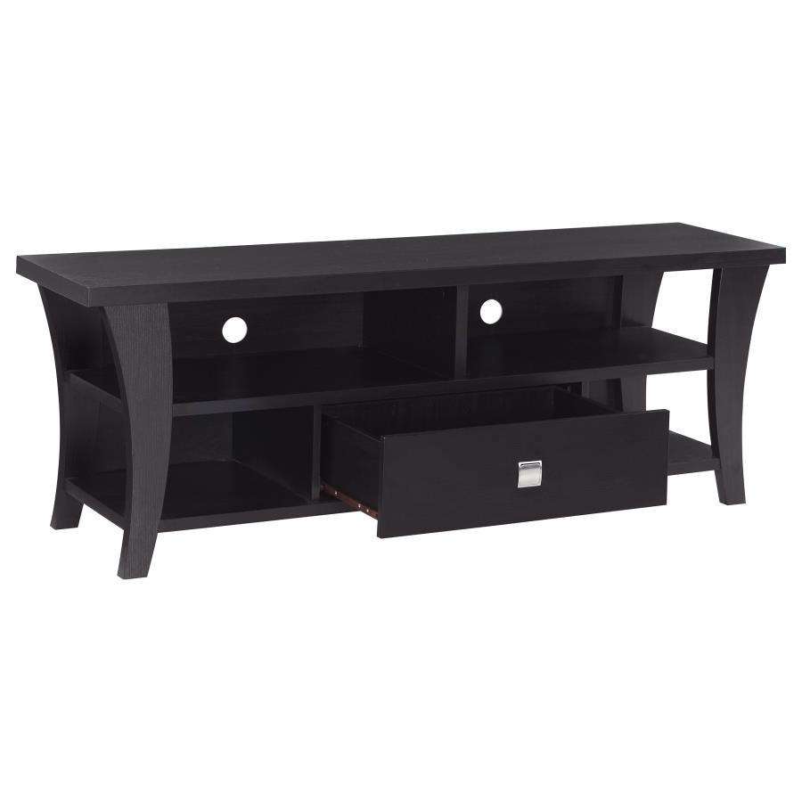 (image for) Anita 1-drawer Engineered Wood 60" TV Stand Cappuccino