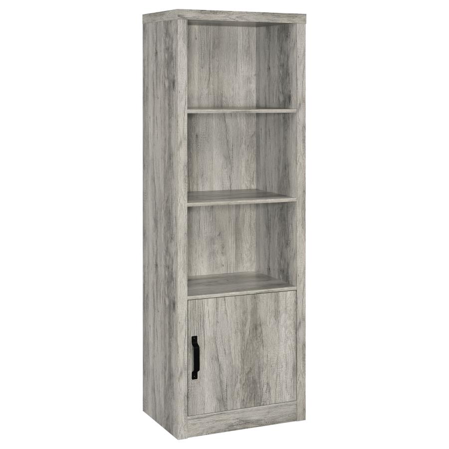 (image for) Burke 3-piece 59" TV Entertainment Center Grey Driftwood